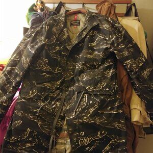 Alpha Industries Fishtail Camo Spring Parka 2 in 1 mens XS Coat Jacket